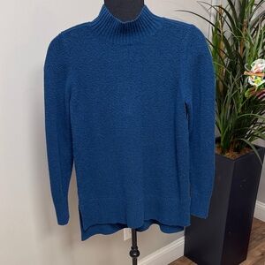 LOFT Deep Blue Turtleneck Sweater